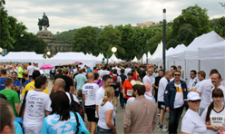 Läufer vor dem Start